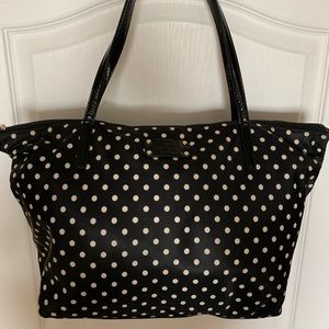 Kate Spade Polka Dot Zippered Tote